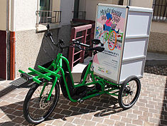 Vélo cargo pour la conciergerie - Agrandir l'image (fenêtre modale)